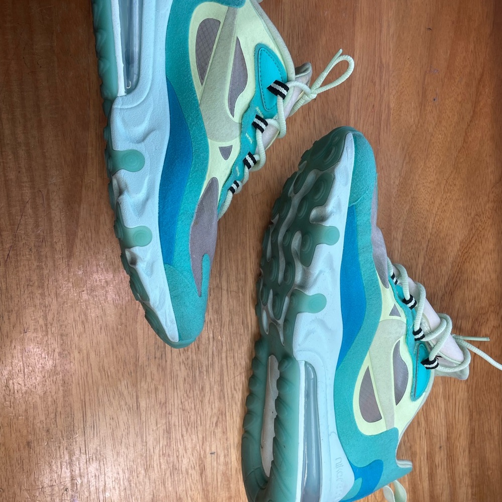 Men Aqua and Gray Sneakers